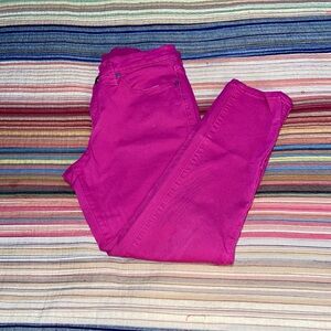 JCP Fuchsia Skinny Jeans